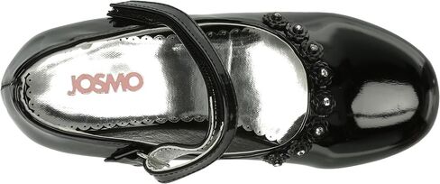 Josmo Girl's Dress Mary Jane Wedding Party Heels Ballerina Flower Shoes, Hook and Loop Buckle (Toddler in Saudi Arabia