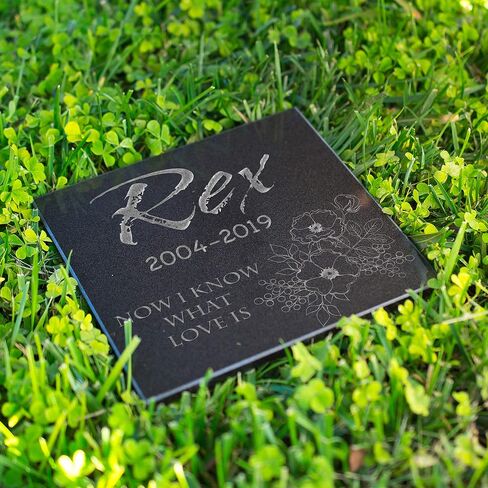 Lara Laser Works Memorial Gifts ، علامات قبر الحيوانات الأليفة المخصصة - 4 أحجام مختلفة - هدايا فقدان الحيوانات الأليفة ، هدايا قبر Cat/Dog Pet Sympatyh ، تذكر القط/الكلب - أحبك دائمًا in Kuwait