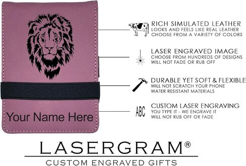 Lasergram Mini Padfolio مع المفكرة والقلم ، غولف غولف ، نقش مخصص (أسود مع الذهب) in Kuwait