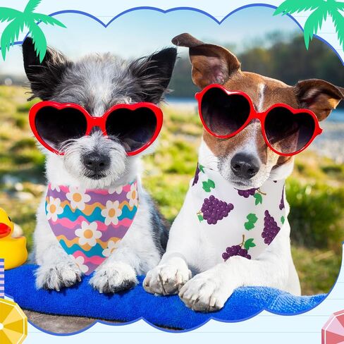 108 Pcs Summer 4th of July Dog Bandanas Bulks Adjustable Red White Blue Bow Ties for Dogs USA Flag Bowknot National Star Triangle Scarf Kerchief for Pet Cat Grooming(Summer) in Saudi Arabia