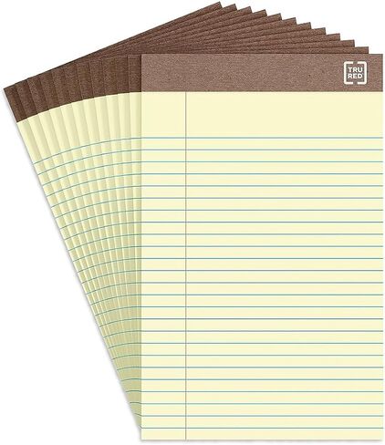 STAPLES 491461 Notepads 5-Inch x 8-Inch Narrow White 50 Sheets/Pad 12 Pads/PK (18592STP) in Saudi Arabia