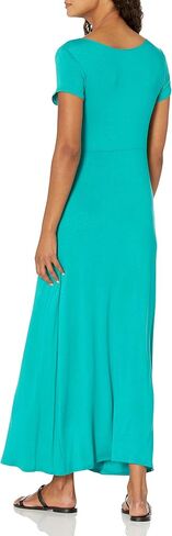 Star Vixen Women's Short-Sleeve Twist-Front Maxi Dress in Saudi Arabia