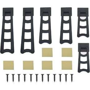 6 Pcs Black Easel Back Plastic Photo Frame Support Plastic Frame Easel Back Stand Picture Frame Easel Back Stand Suitable for Photo Frame Easel