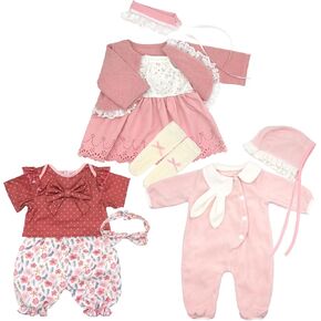 20 Inch Doll Clothes Doll Outfits with Coat, Headband Socks hat 3-Packs for 20-22 Inch Doll (Not Include Doll)