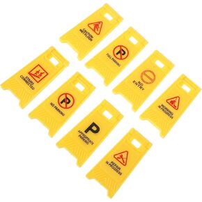 UPKOCH 8pcs Traffic Signs for Kids: Children's Traffic Sign Toys - Realistic Parking Lot Simulation - Enhances Cognitive Skills - for Home School
