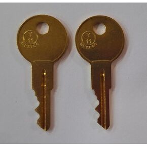 Pair of 2 Replacement Keys Cut to Key Code 206E for Hon/ESP File Cabinet, Desk, Office Furniture,(Cut by Key Copy Express) (You Must Have The Letter E After The Numbers) Cut to Key Code 206E