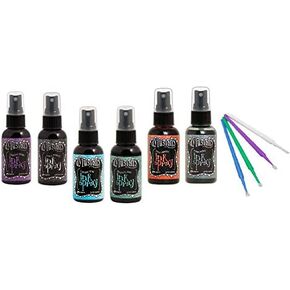 Ranger Dylusions Ink Spray Bundle Six Bottle Set with Bonus Purple Turtle Blending Sticks (Brighter) in Kuwait