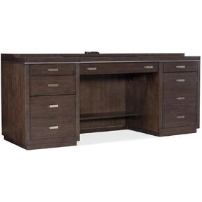 BOWERY HILL Modern Home Office House Blend Computer Credenza
