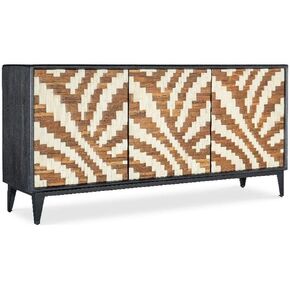 Hooker Furniture Commerce and Market Entwined Wood Credenza in Black