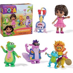 Dora, Fantastic Friends Gift Pack with Dora, Boots, Tico, Isa, and The Fiesta Trio, Toy Figures, Kids Toys for Girls & Boys Ages 3 and Up