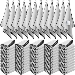 Batiyeer Golf Towels Bulk for Golf Bags 16'' x 24'' Microfiber Waffle Pattern Golf Towels Tri Fold Golf Towels with Clip for Mini Golf Tournament, Hiking, Yoga, Golf Bags in Kuwait