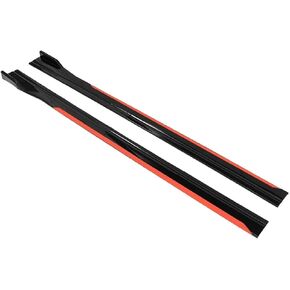Side Skirts 8PCS 2.2m Universal Side Skirt Extensions Winglet Splitters Lip Side Spoiler Compatible for VW Golf Polo for Audi A3 A4 A5 for BMW F20 F30(Glossy Black)