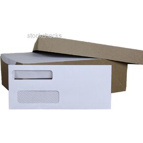 500ct, 9 Double Window Security - Tint Self Seal Envelopes: Fits Quicken, Quickbooks, Microsoft Money Checks, Quick Books, Intuit