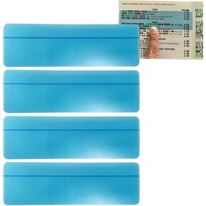 4pcs مكتشف خط بطاقة Mah Jongg لـ Mahjong Mahjong Line Reader for Mahjong Rules Helper - Blue