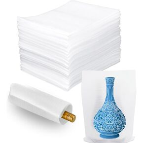 Foam Wrap Cushion Sheets,Yision 12 Inch Safely Wrap to Protect Dishes, Glasses, Plates and Fragile Items for Moving Boxes(White,50-Pack)