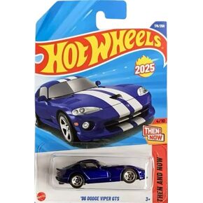 Hot Wheels '96 Dodge Viper GTS [Blue], Then & Now 4/10, 176/250, 1:64 Scale Diecast Car