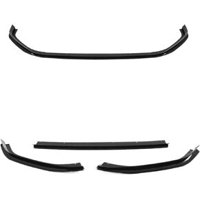 Spoiler Separator, Gloss Black TCR Front Bumper Splitter Lip Kits Compatible with VW Golf MK7.5 GTI 2017-2020