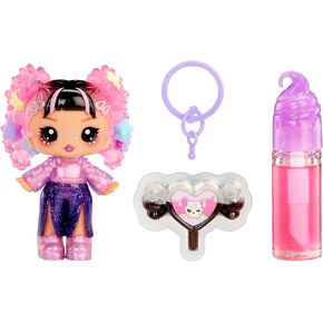 Yummiland Lip Gloss Doll: Sour Sweeties - Astrid Stars Includes DIY Lip Gloss + Removable Keychain, Cosmetic Play, Collectible, Ages 4+