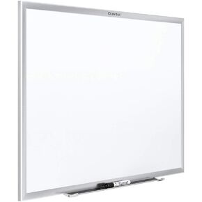 Quartet Whiteboard, Dry Erase Board, Magnetic, 6' x 4', Nano-Clean Surface Resists Ink Stains, Accessory Tray and 1 Dry Erase Marker, Silver Aluminum Frame (SM537)
