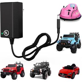 12V Battery Charger for Ride On Toys, Kids Ride on Car - 12 Volt Kids Charger for Wrangler SUV Kid Trax Dynacraft Toy Car & UL Listed for Baby Electric Battery Power Supply