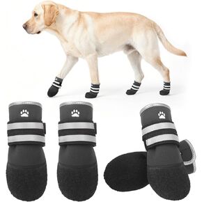 KOOLTAIL Summer Dog Shoes for Hot Pavement,Waterproof Non-Slip Dog Booties and Paw Protectors for Outdoor Walking & Hardwood Floors,Reflective Dog Rain Boots for Small Medium Dogs