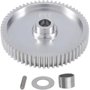 RC Spare Part Compatible with Tamiya for TT01 for TT01D for TT01E 1/10 RC Car Upgrade Parts Replacement Accessories Metal 61T Spur Gear 51004