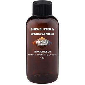 Shea Butter & Warm Vanilla Type Fragrance Oil (Our Version of The Brand Name) (4 oz Bottle) for Candle Making, Soap Making, Tart Making, Room Sprays, Lotions, Car Fresheners, Slime, Bath Bombs