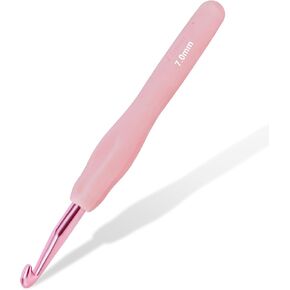 8mm Ergonomi Crochet Hooks with Comfort Grip Handle for Arthritis & Hand Pain Relief – Easy-to-Use Crochet Needles for Beginners, Seniors, and Limited Mobility Crafters (8mm Crochet Hook)