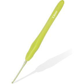 خطافات كروشيه مريحة 8 ملم مع مقبض قبضة الراحة لتخفيف التهاب المفاصل وتخفيف آلام اليد-إبر كروشيه سهلة الاستخدام للمبتدئين ، وكبار السن ، ومحدودة حرارة التنقل (خطاف الكروشيه 8 مم) in Kuwait