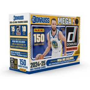 2024-25 NBA Donruss Basketball Trading Card Mega Box (Look for Mega Box Exclusive Optic Rated Rookies Preview Red Cracked Ice Inserts!)