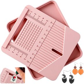 Hiboom Polymer Clay Earring Drill Guide Polymer Clay Earring Hole Drill Guide Tools & Accessories for DIY Jewelry Post Embedder Making Tools