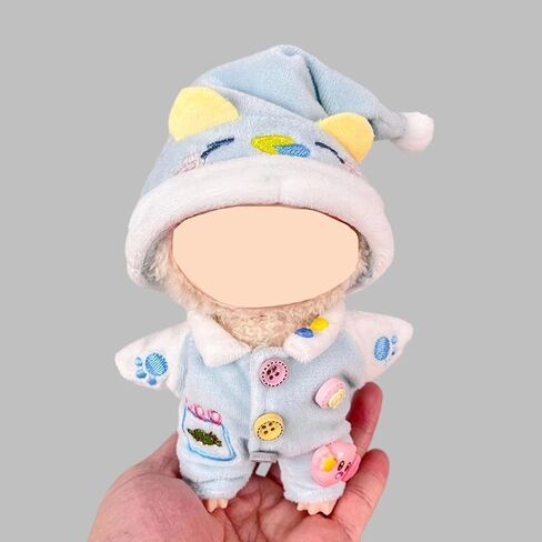 17cm Clothes Set for Doll(NO Doll), Hat and Dress Set for Accessories Suit (Pyjamas, One Size) in Saudi Arabia
