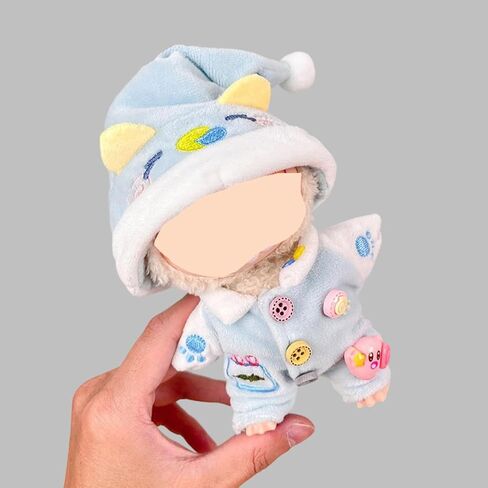 17cm Clothes Set for Doll(NO Doll), Hat and Dress Set for Accessories Suit (Pyjamas, One Size) in Saudi Arabia