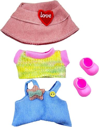 مجموعة ملابس الدمية التي تبلغ مساحتها 17 سم ، كاميرا دمى تزيين مصنوعة يدويًا ، تلبيس ملابس فريدة من نوعها لليسكلات ملحقات 17 سم (لا دمية) in Kuwait