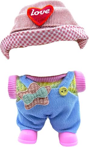 مجموعة ملابس الدمية التي تبلغ مساحتها 17 سم ، كاميرا دمى تزيين مصنوعة يدويًا ، تلبيس ملابس فريدة من نوعها لليسكلات ملحقات 17 سم (لا دمية) in Kuwait