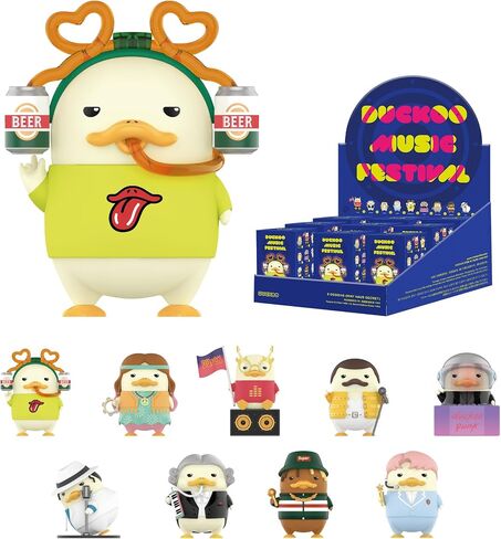 Pop Mart Duckoo Music Festival Series شخصيات Blind Box ، وشخصيات التصميم العشوائي ، والألعاب القابلة للتحصيل ، ديكورات المنزل ، وهدايا عيد ميلاد العطلات للفتيات والفتيان ، مجموعة كاملة in Saudi Arabia