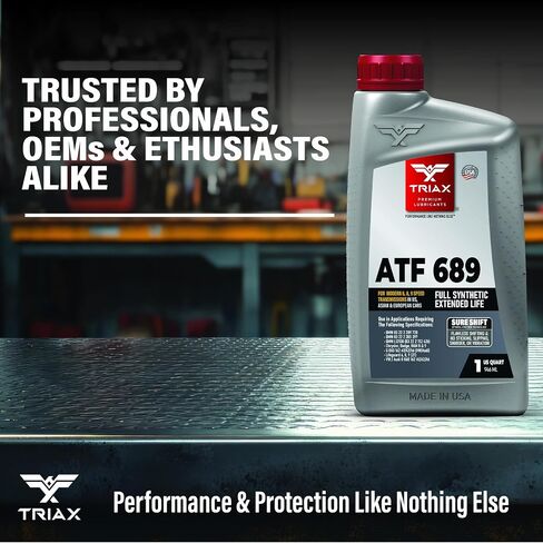 Triax Euro Car ATF Synthetic, Low Vis, for European 6,7,8, and 9 Speed Automatic Transmissions, Compatible with BMW, Audi, Porsche, Land Rover, Mercedes Benz (1 Quart) in Kuwait