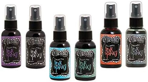 Ranger Dylusions حبر رذاذ حزمة ستة زجاجة مع عصي مزج السلاحف الأرجواني المكافأة (أكثر إشراقا) in Kuwait