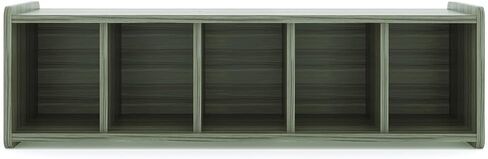 Book Bench Cubby Shelf ، خشب مغلفة ، أثاث الفصل الدراسي ، أطفال حضانة ما قبل المدرسة يقرأون زاوية الديكور ، حجم الطفل الصغير الصغير ، 46 "W × 20" D X 14 "H (Shadow Elm Gray ، جاهز للتجميع) in Kuwait