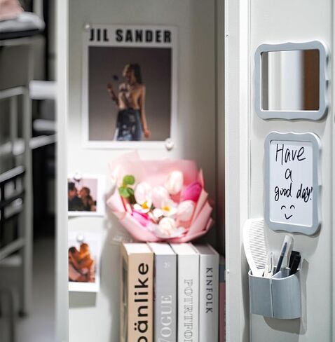 10Pcs Locker Accessories,Back to School Essentials,Pink Locker Decor for Girls with Locker Mirror and Magnetic Pen Holder,Magnetic whiteboard-School& Work Locker Decor（Pink） in Kuwait