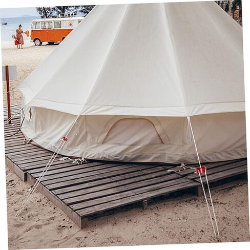 Toyandona Camping Tent Rope Rope Buckles Franted Cord Fruckers لاستخدام آمن في الهواء الطلق لأكياس النوم الخيام و in Kuwait