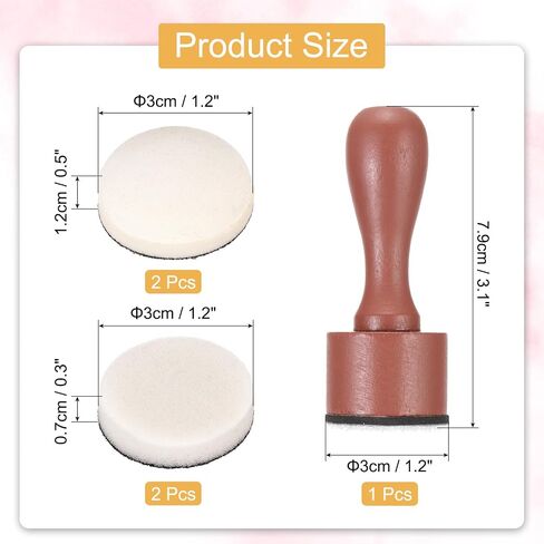 مجموعة أدوات مزج الحبر المصغرة Uxcell ، وأدوات خلط Aptolting Ink Pain مع 2pcs مستديرة و 2pcs عبوات الرغوة المسطحة لمزج الرسم الحرف القصير ، والبني الداكن in Kuwait