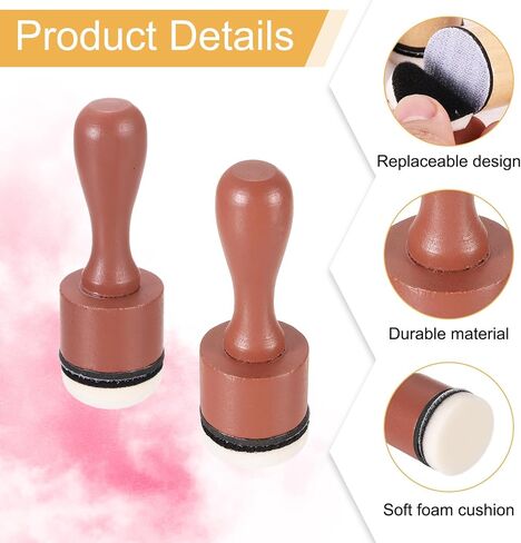 مجموعة أدوات مزج الحبر المصغرة Uxcell ، وأدوات خلط Aptolting Ink Pain مع 2pcs مستديرة و 2pcs عبوات الرغوة المسطحة لمزج الرسم الحرف القصير ، والبني الداكن in Kuwait