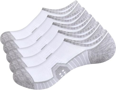 Mens No Show Socks Lightweight Thin Soft Breathable Low Cut Casual Invisible Socks for Men Size 6-13, 6 Pairs in Kuwait