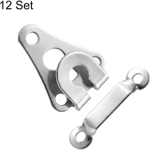 HARFINGTON 12SET السنانير والعينين إغلاق مجموعة خطاف معدني 13 ملم وخياطة العيون مقفلات السحابات لسروال البراحيا براون سراويل حرفة ديي ، gunmetal in Saudi Arabia