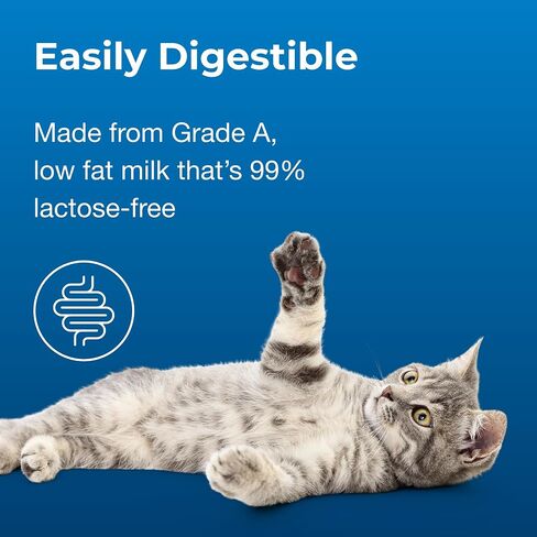Petag Cat -Sip Treat Real Milk - 8 أونصة ، 8 عبوات - وجبة خفيفة جاهزة للقطط والقطط - من السهل الهضم مع حليب العيون والقلب بنسبة 99 ٪ in Saudi Arabia