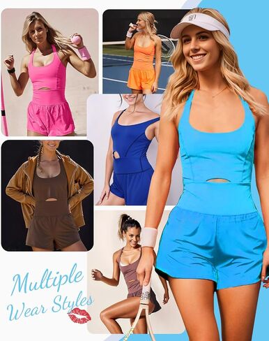 Workout Onesie Romper Jumpsuits for Women, Sleamless Athletic Gym Yoga Work Out Bodycon One Piece Jumpsuit in Saudi Arabia
