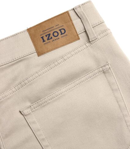 IZOD Men's Jeans - Regular Fit Comfort Stretch Knit Denim Jeans - Straight Leg Casual Pants for Men, Size 32XO32, Dusty Olive in Saudi Arabia