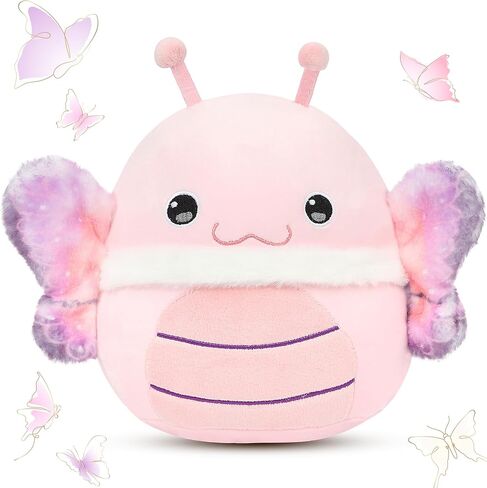 Easfan Pink Butterfly Plush Plush Soft Plush Toy Cute Plush Pluffy Dialwloy Fail Fail و Decor in Saudi Arabia