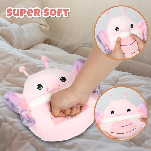 Easfan Pink Butterfly Plush Plush Soft Plush Toy Cute Plush Pluffy Dialwloy Fail Fail و Decor in Saudi Arabia